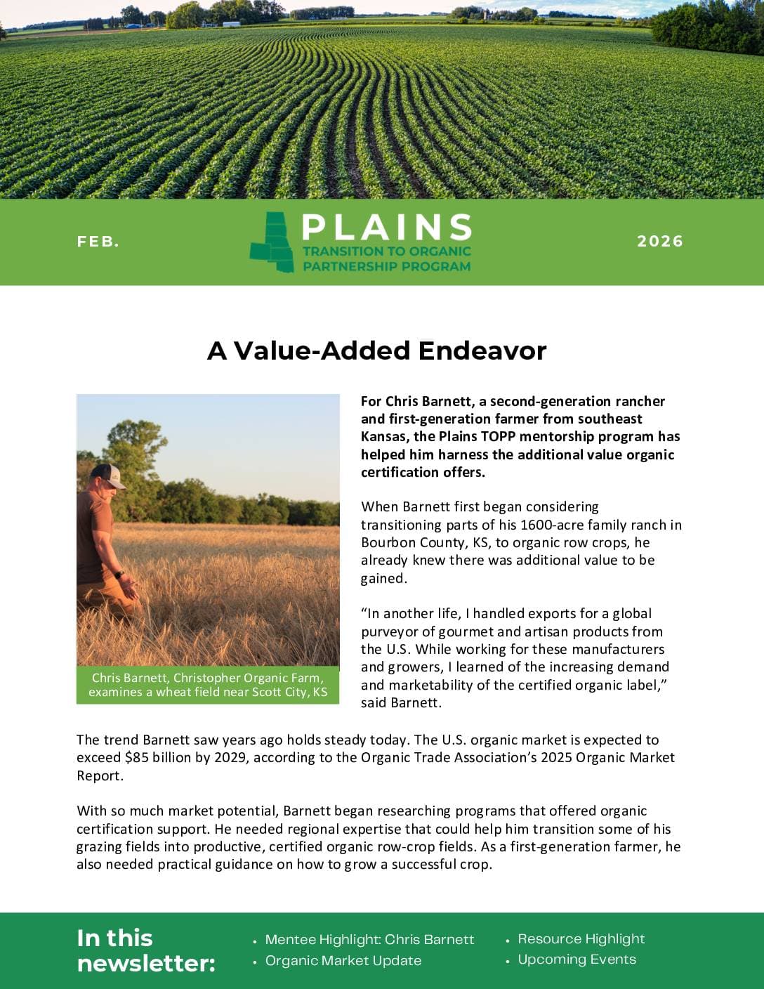 Plains TOPP February 2026 Newsletter